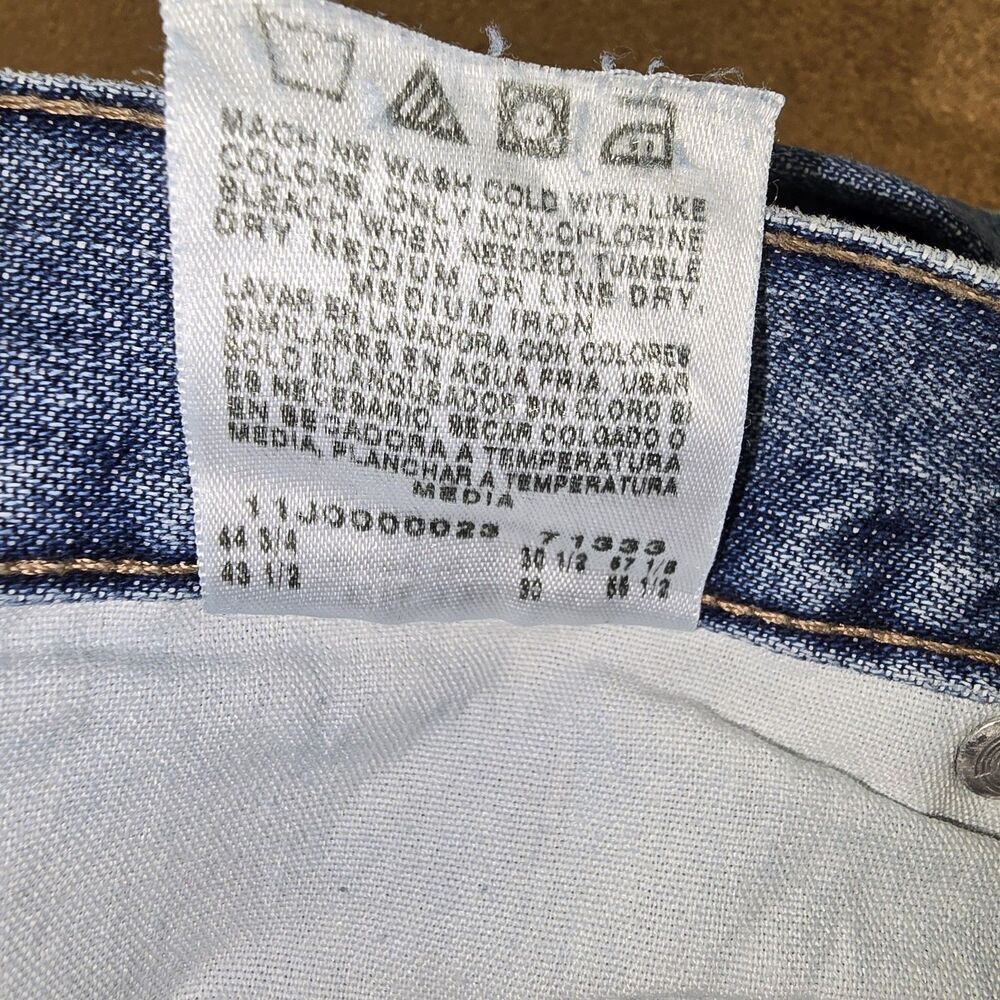 Vtg Wrangler Men's 100% Cotton Carpenter Work Denim Blue Jeans Size 42x30 (C27) - Picture 4 of 9